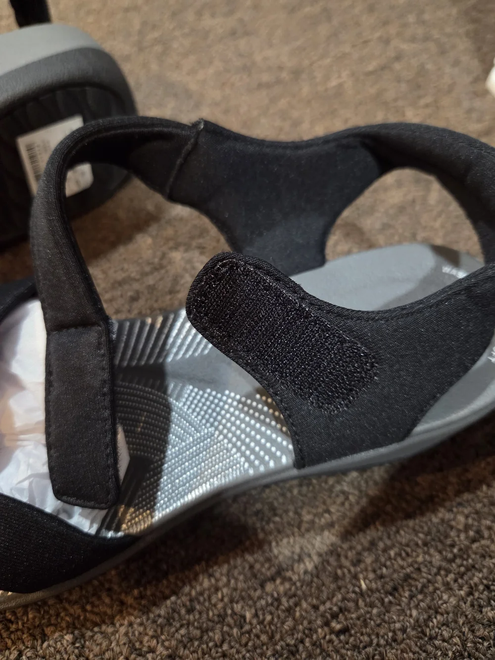 Clarks Cloudsteppers Girls' Black Bow Sandals
